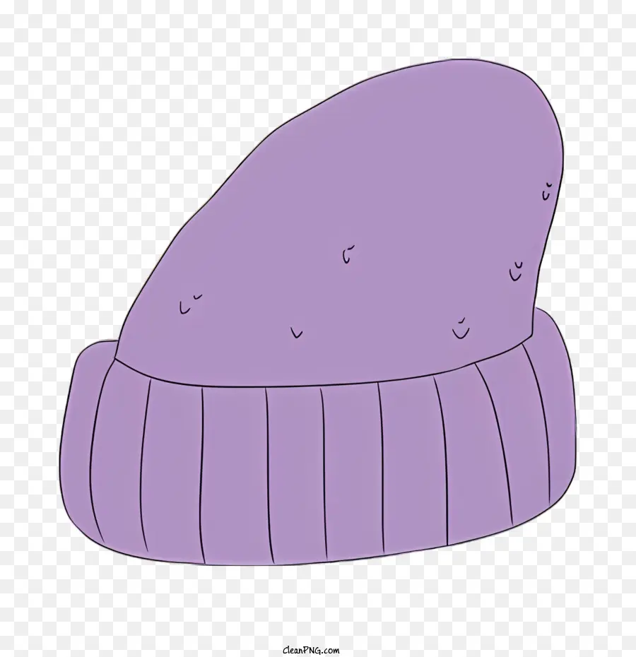 мультфильм，фиолетовая вязаная шляпа PNG