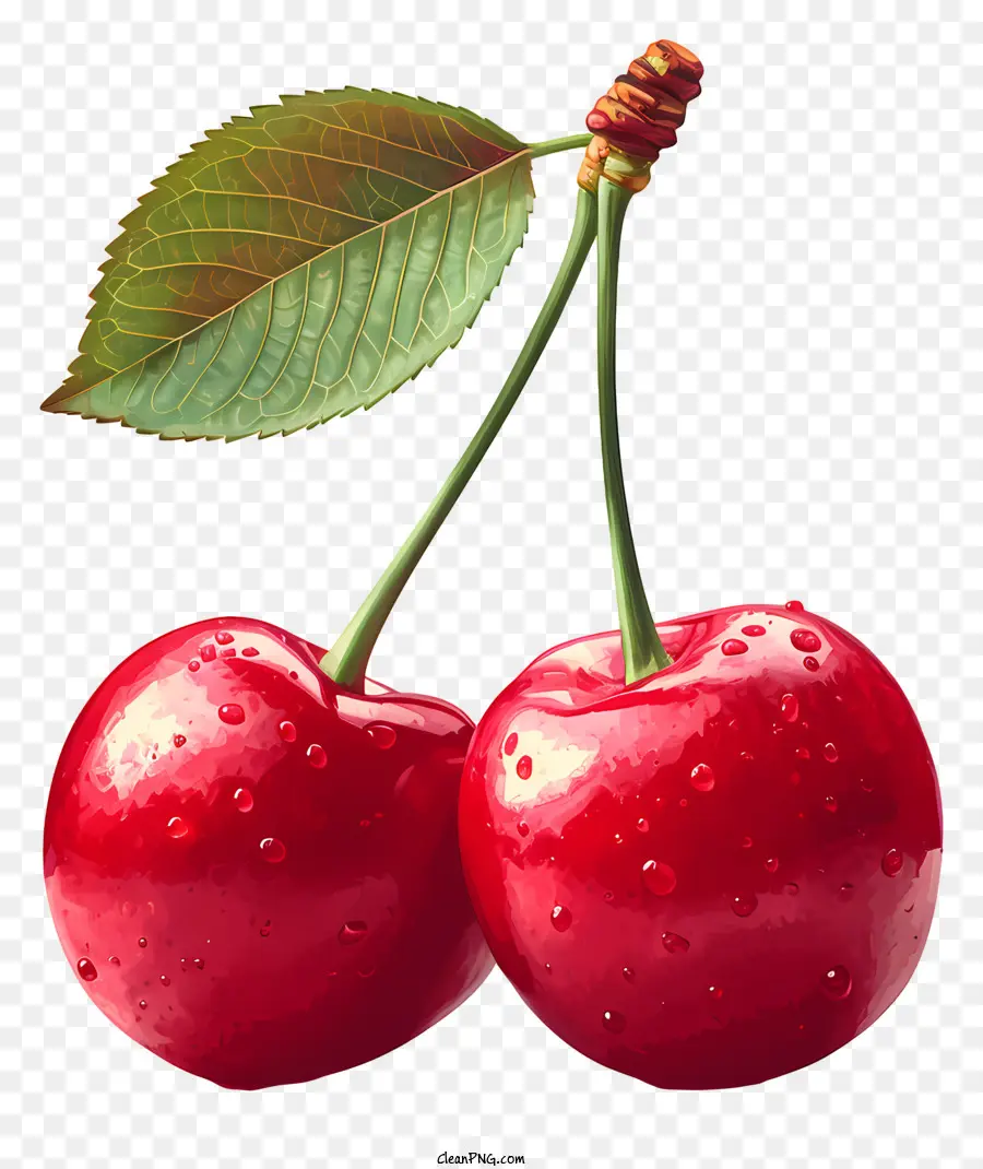 красная вишня，свежие вишни PNG