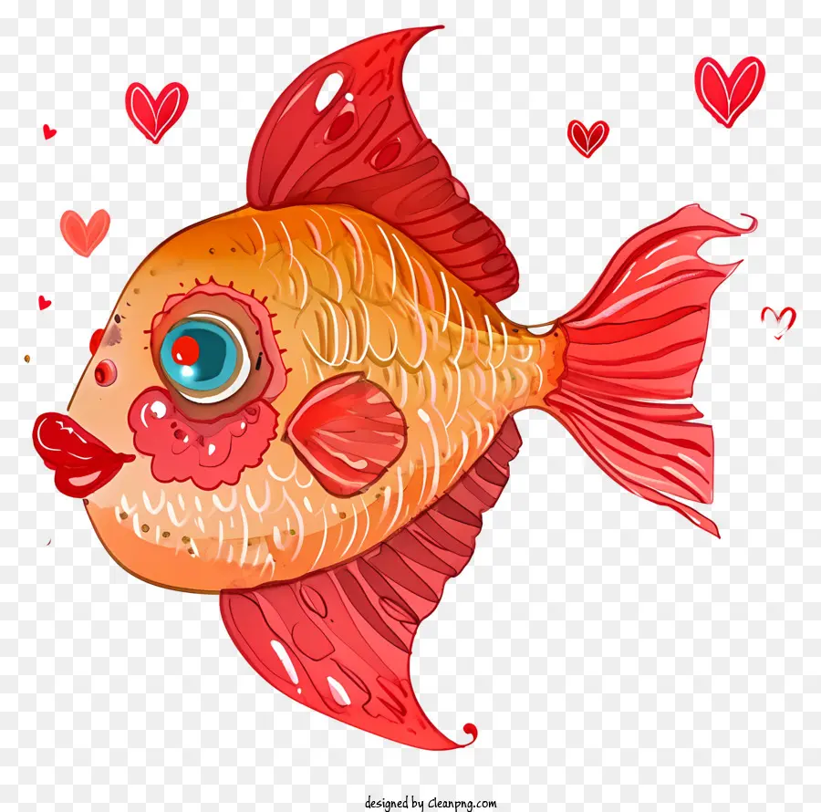 Плоская рыба Валентина，мультфильм рыбы PNG