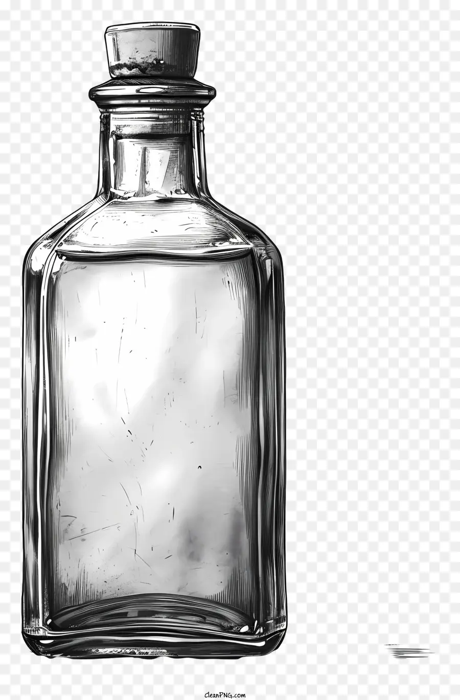 ручная роспись бутылки，жаль PNG