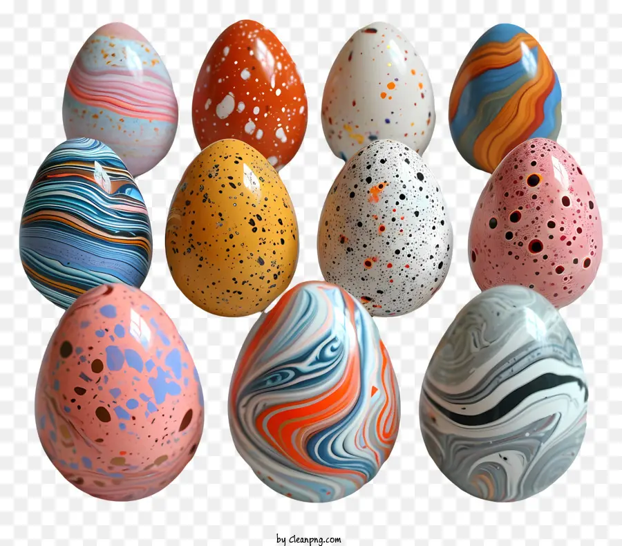 пасхальные яйца，Яичные дизайны PNG