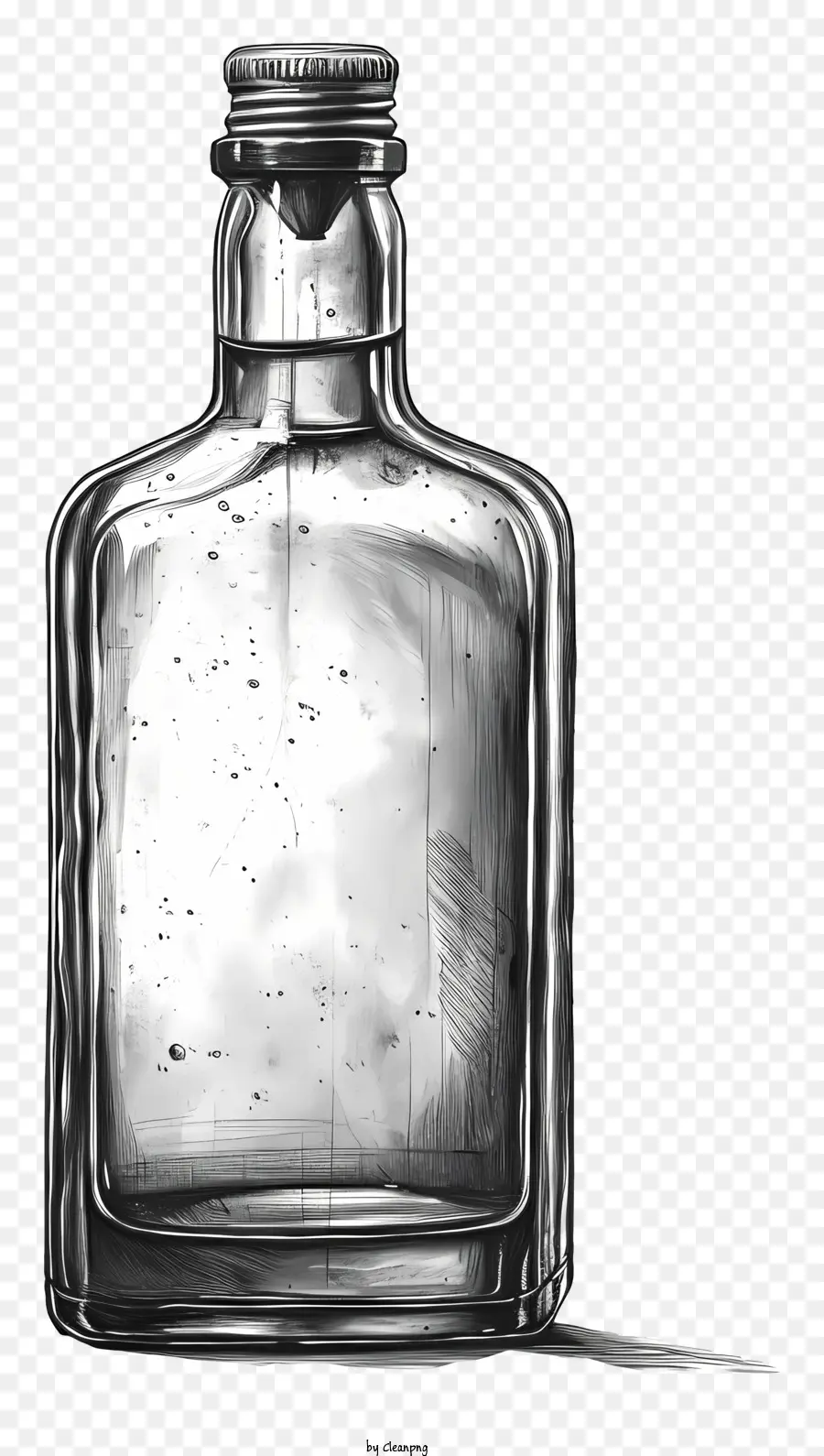 ручная роспись бутылки，стеклянная бутылка PNG
