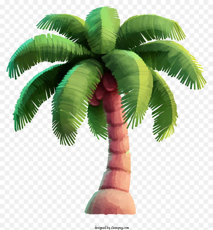 Кокосовое дерево реалистичного стиля，Мультипликационная пальма PNG