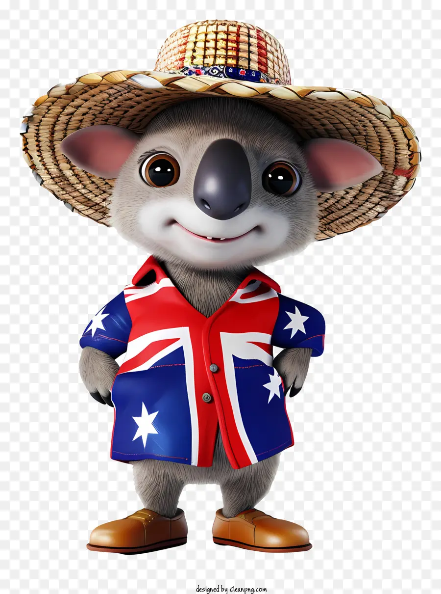 День Австралии，мультфильм коала PNG
