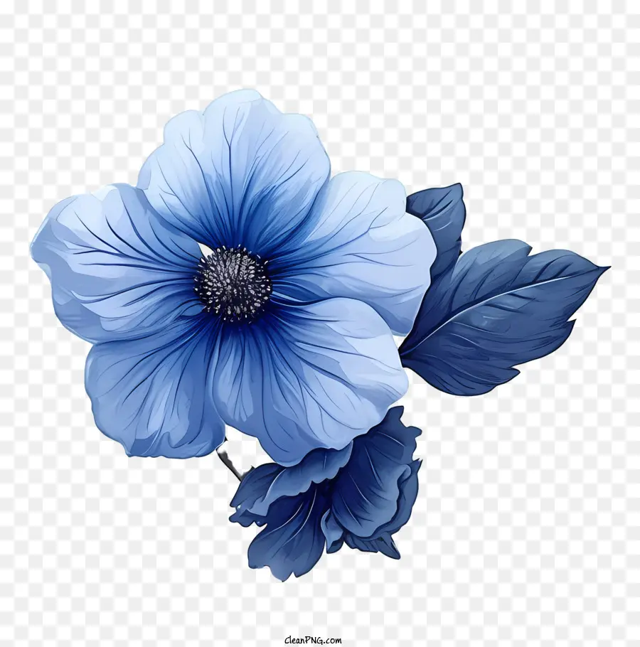 Цветочный рисунок фон，Голубой цветок PNG