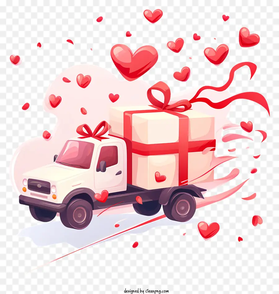 Доставка подарков Валентина，Valentines Day PNG