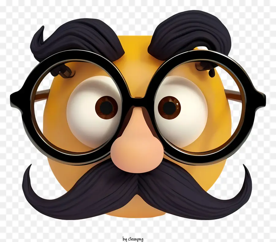 Реалистичные смешные очки Groucho Nose，персонажа из мультфильма PNG