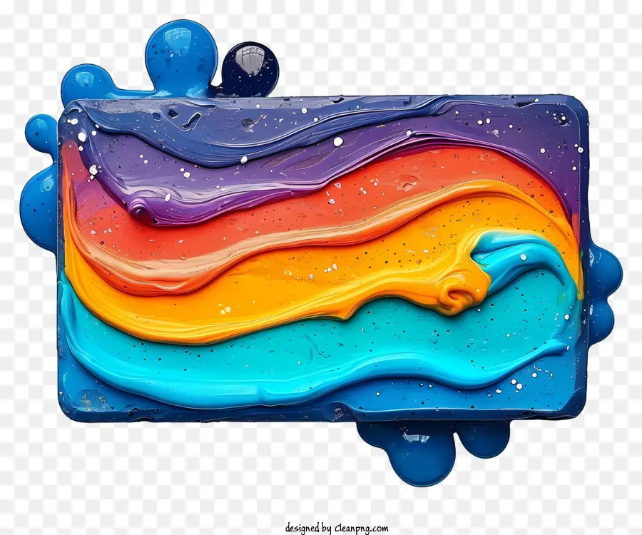 разноцветный мыльный батончик，красочная живопись PNG