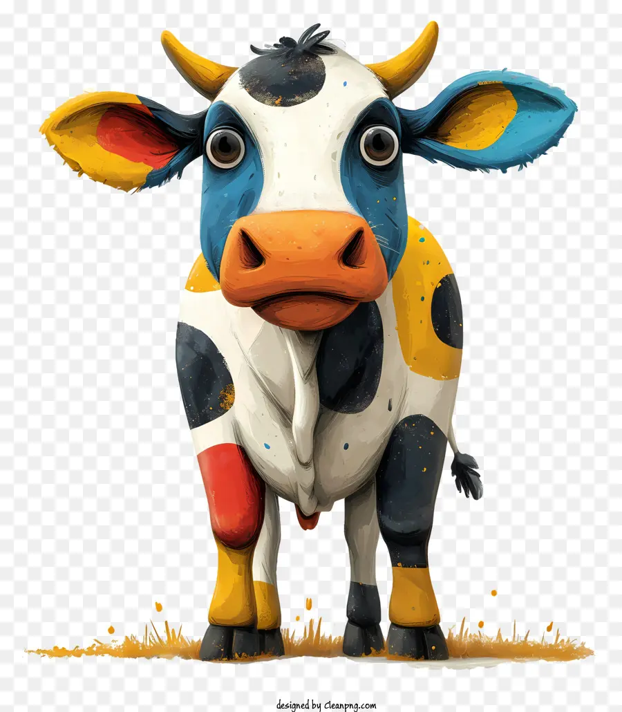 Cartoon Cow，внешний вид PNG