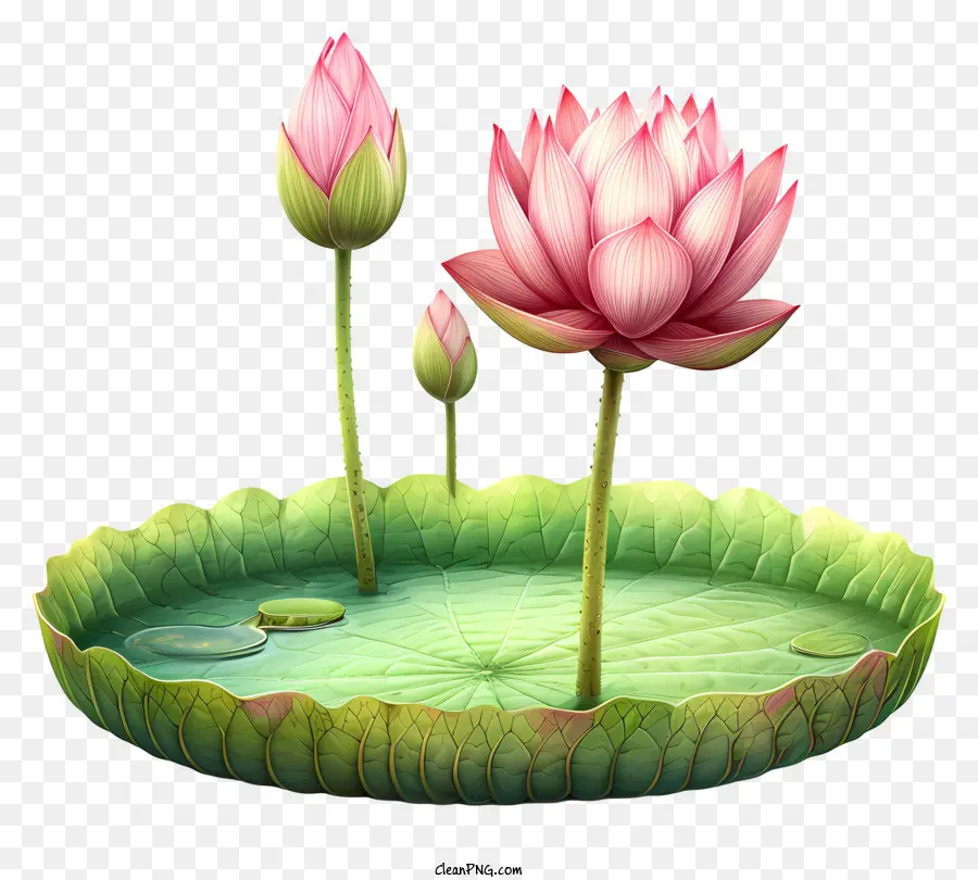 Ручная нарисованная лотос цветок，Розовые цветы лотоса PNG