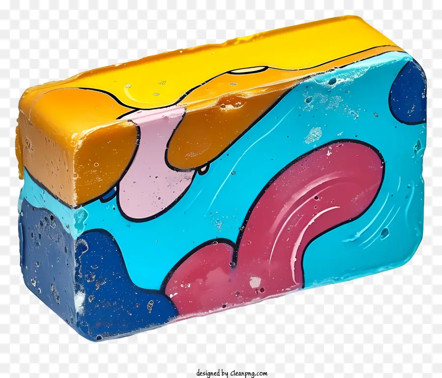 разноцветный мыльный батончик，живопись PNG