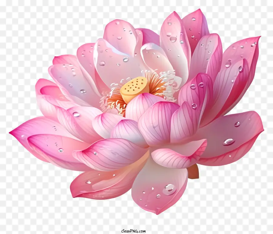 пастель лотос цветок，Розовый цветок лотоса PNG