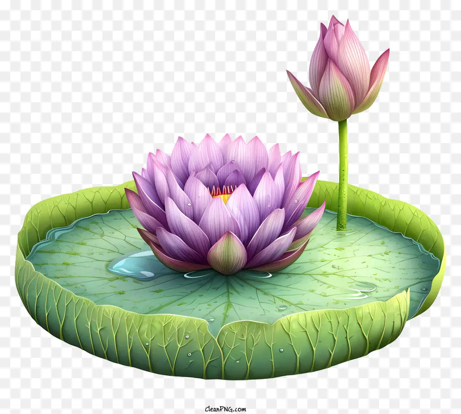Ручная нарисованная лотос цветок，Кувшинка PNG