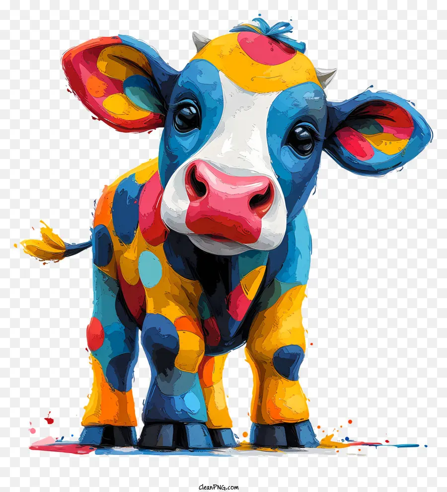 Cartoon Cow，Милая корова PNG