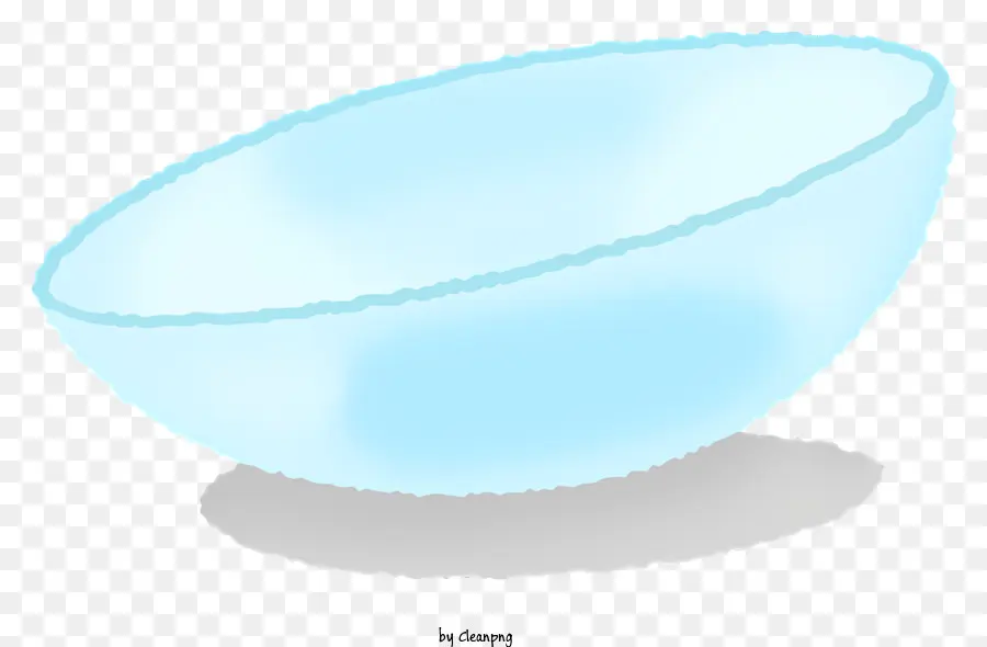 стеклянная чаша，Темно синий обод PNG