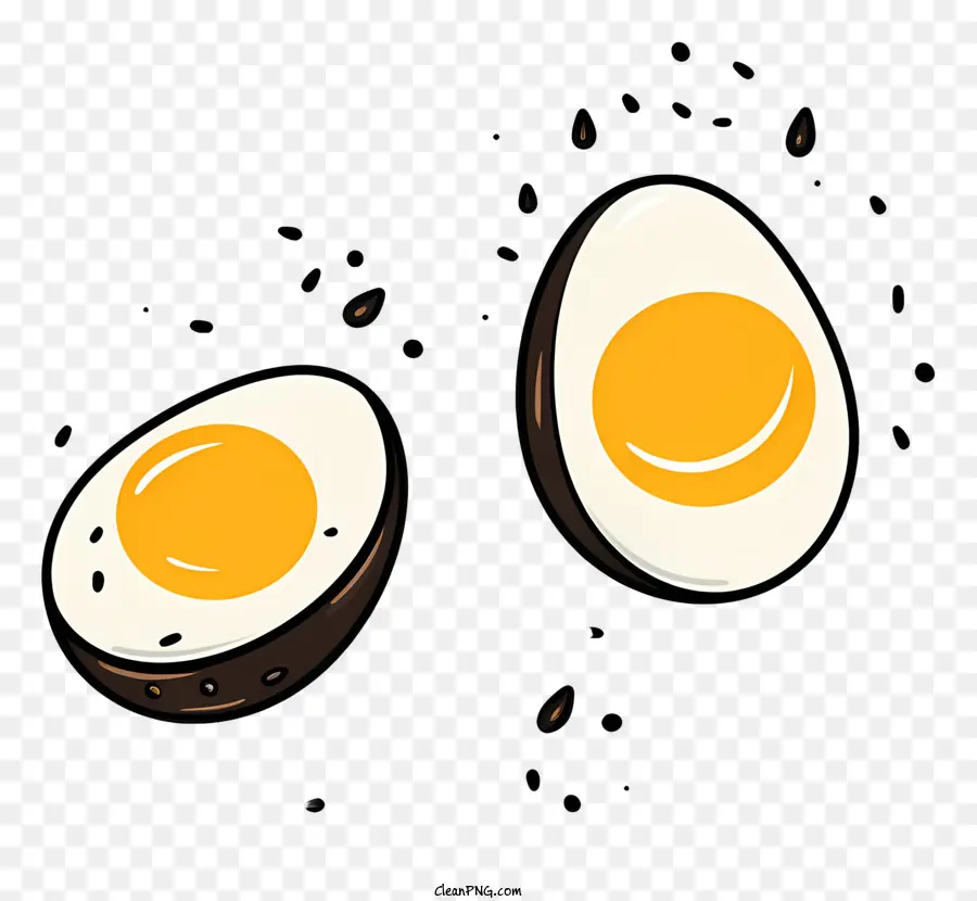вареное яйцо，Жареное яйцо PNG