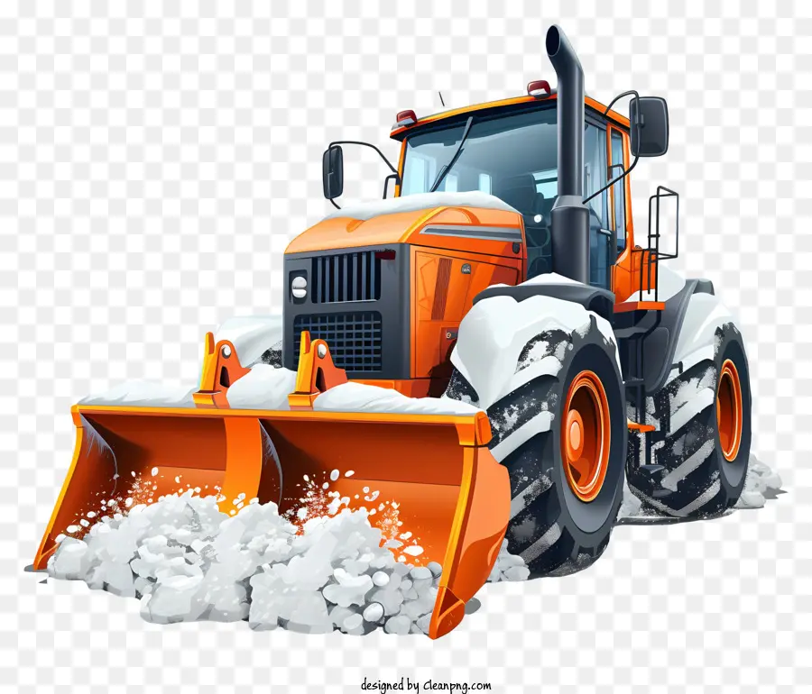 снегоочиститель，большой трактор PNG