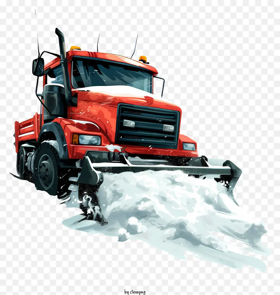 снегоочиститель，Снежный грузовик PNG