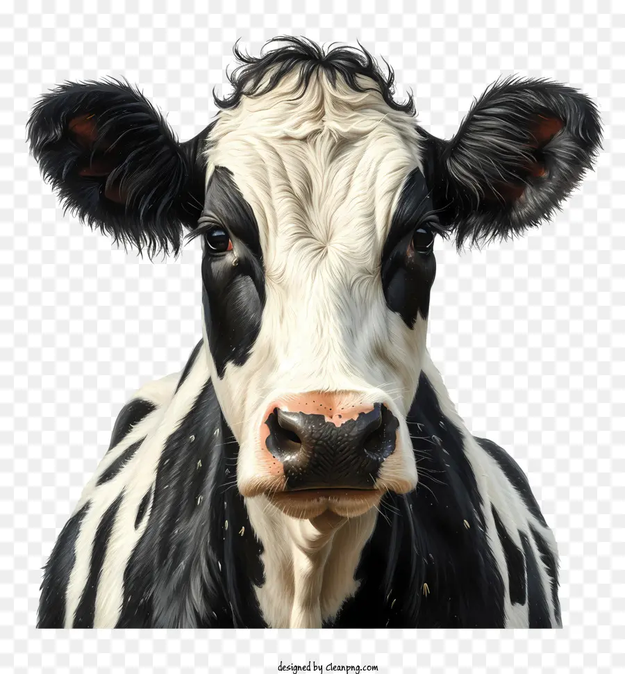 Коровь портрет，цифровая живопись PNG