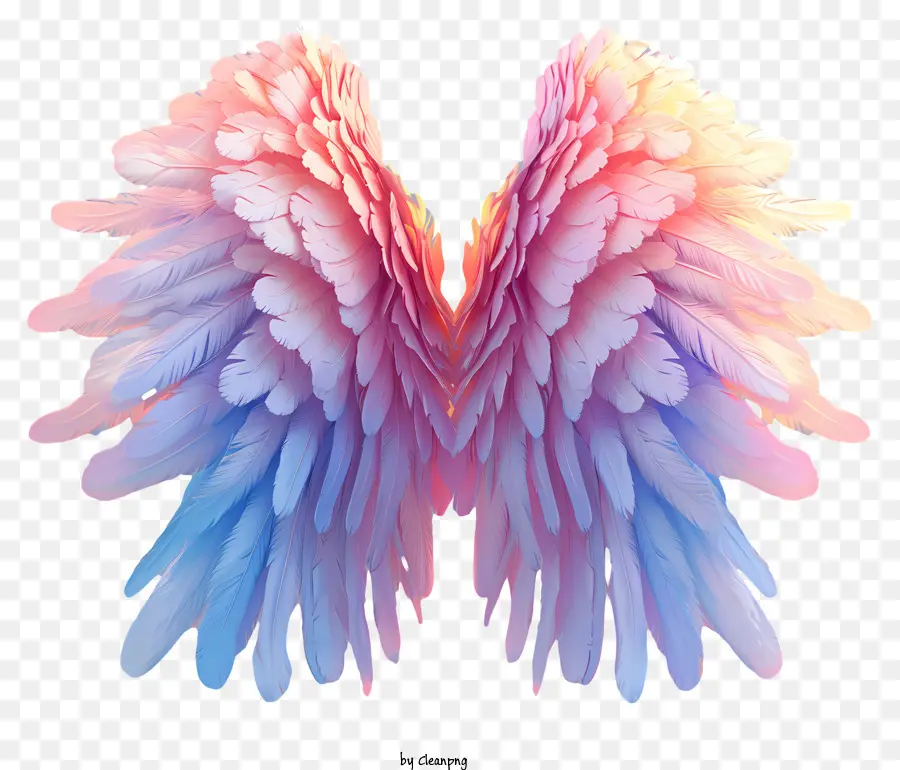 крылья ангела，перья PNG
