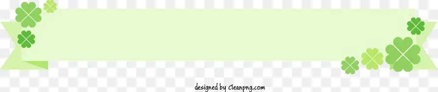 Клеверная лента，Green Background PNG