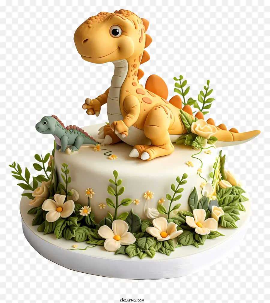 Торт по случаю дня рождения динозавра，Торт динозавра PNG