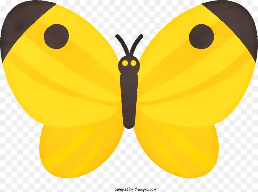 Бабочка，желтая бабочка PNG