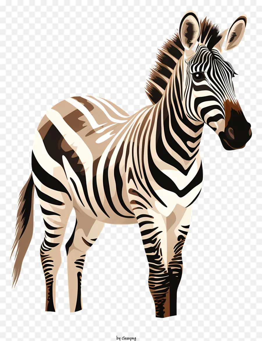 зебра，дикое животное PNG
