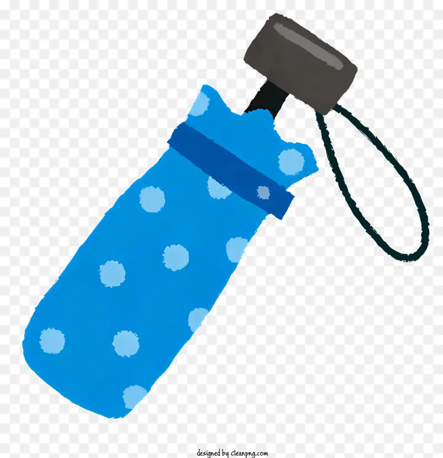 Синяя пластиковая бутылка，горошек дизайн PNG