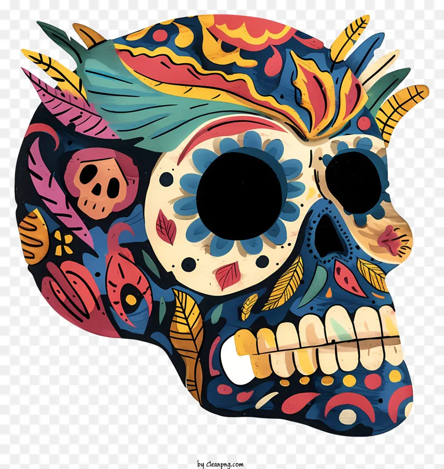 череп смерти，декоративный череп PNG