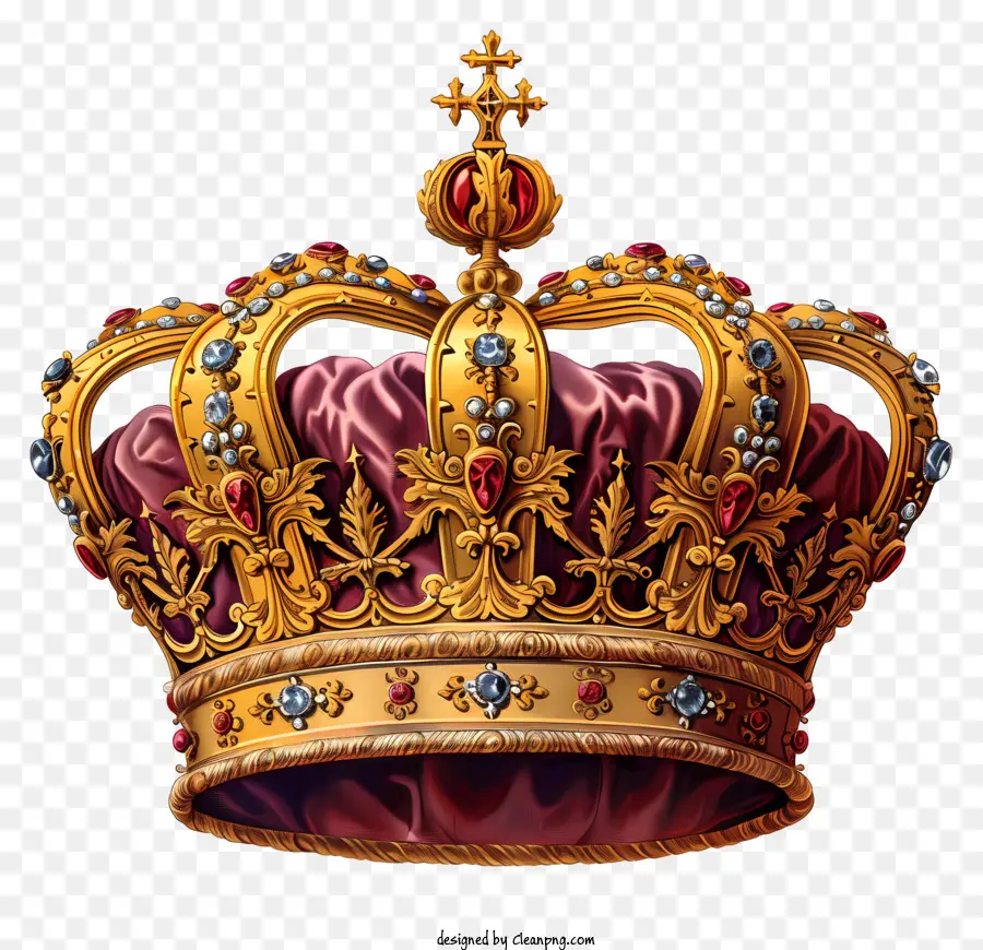 корона，богато украшенная корона PNG