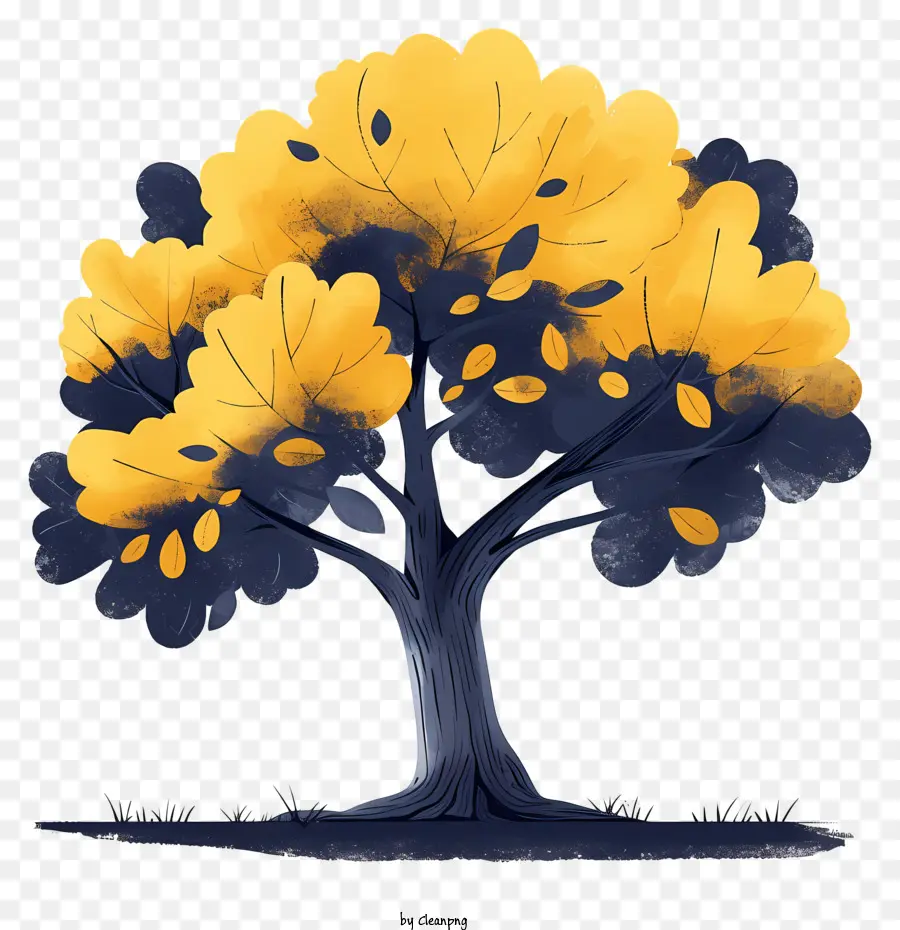 Oak Tree，желтый дерево PNG