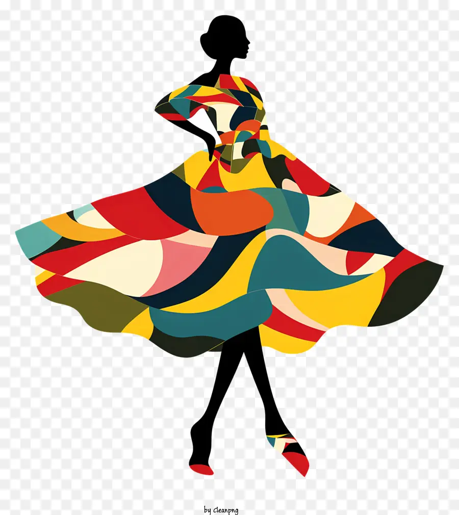 День одевания，разноцветное платье PNG