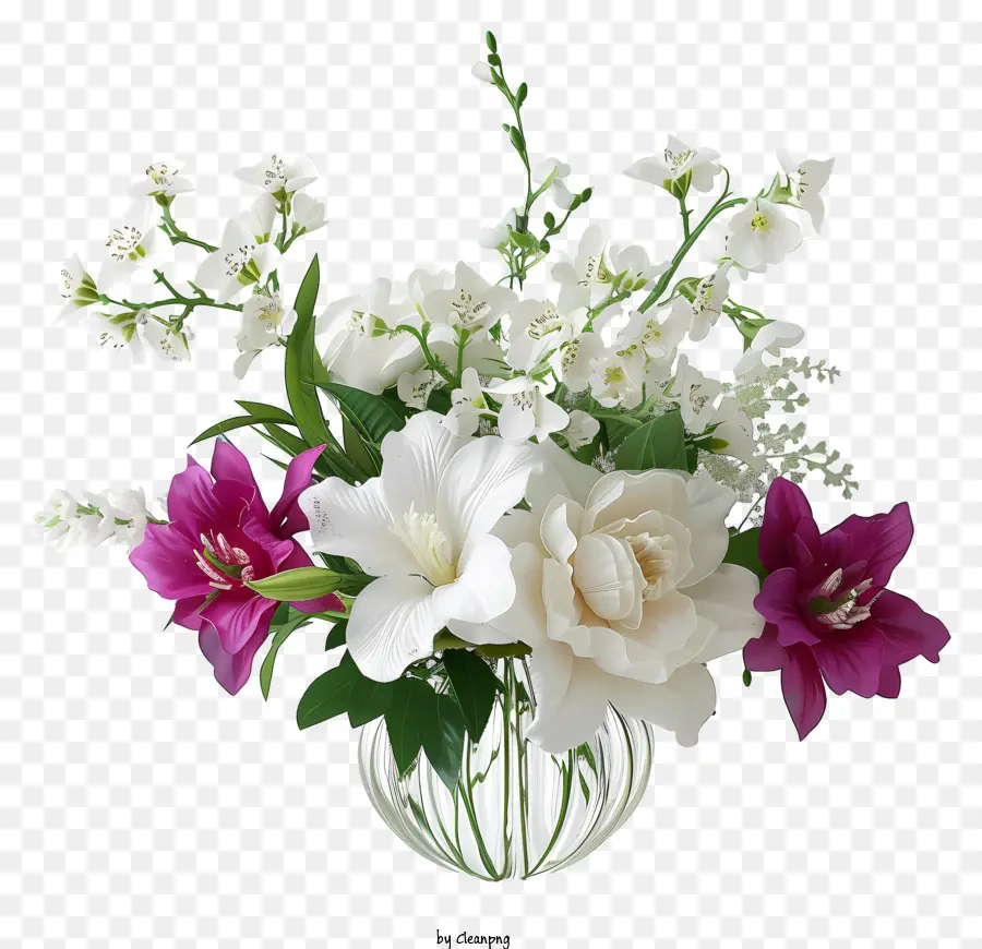 реалистичное элегантное цветочное расположение，цветы PNG