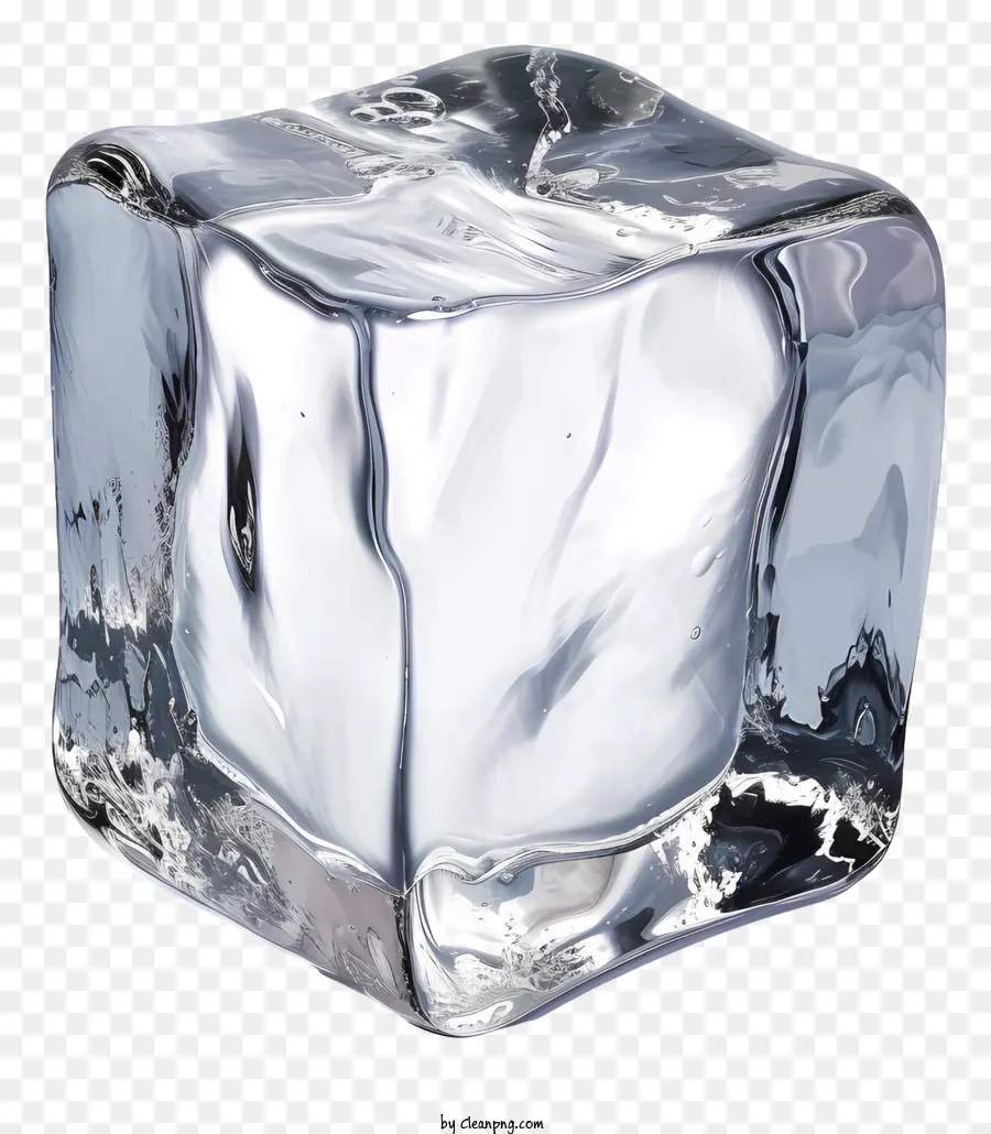 Кубик льда，прозрачный лед PNG