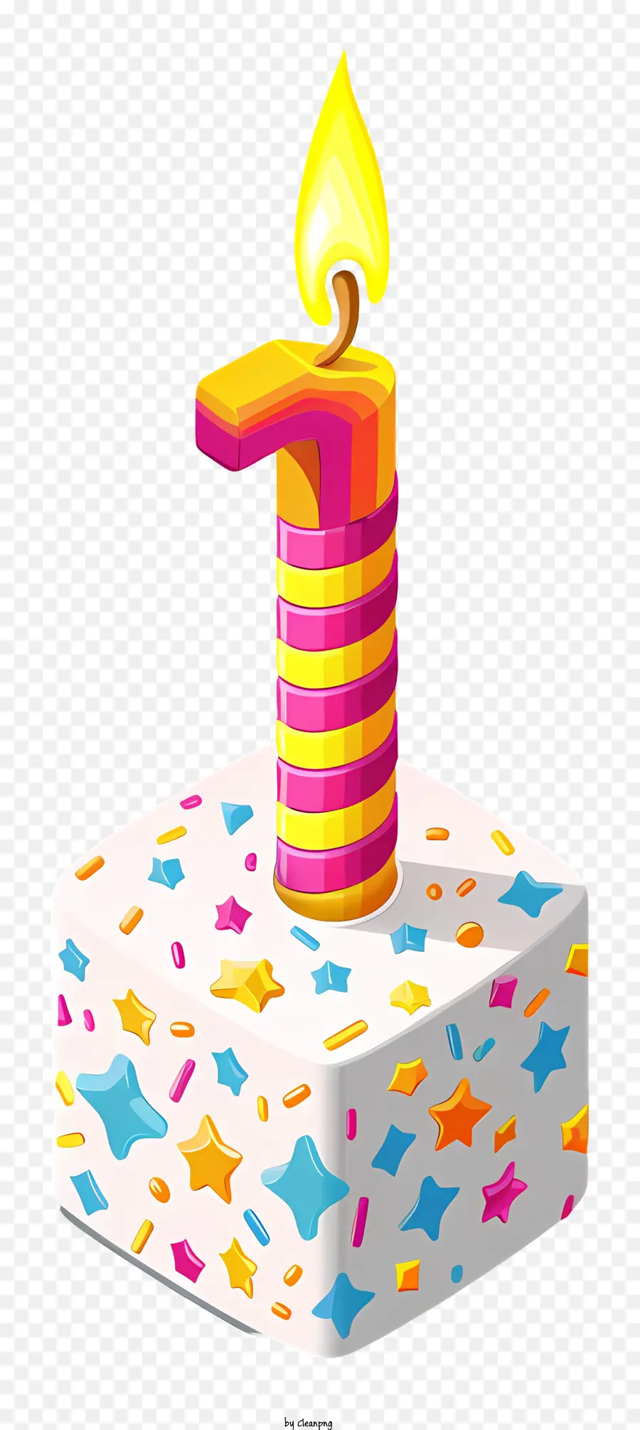 Количество формы свеча，День рождения Торт PNG