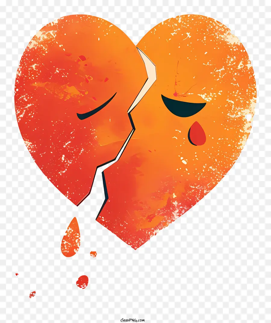 разбитое сердце，любовь и потеря PNG