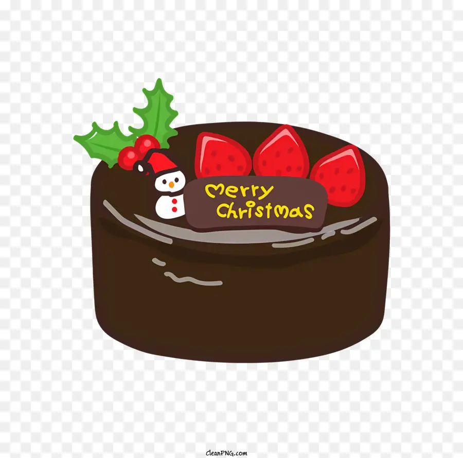 Рождественский пирог，Темный шоколадный торт PNG