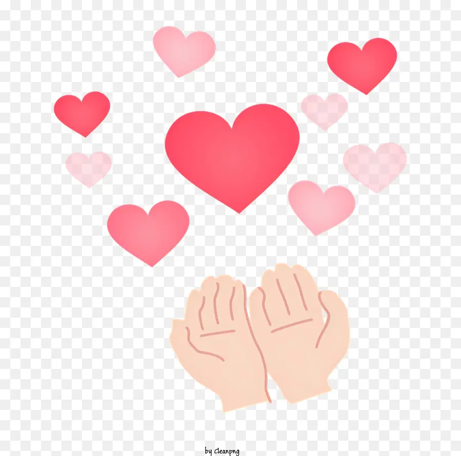 сердце руки，любовь PNG