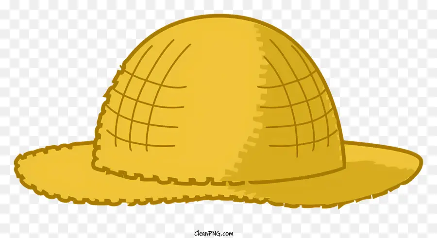 соломенная шляпа，Желтая соломенная шляпа PNG