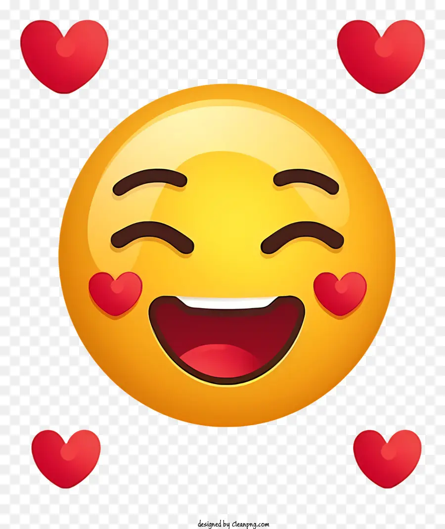 улыбка Emoji，Улыбающийся смайлик PNG