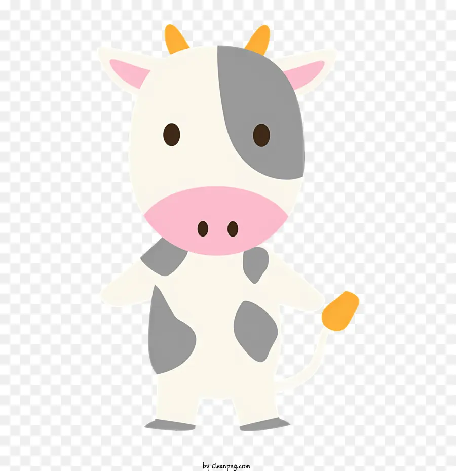 Cartoon Cow，Корова в полосатой рубашке PNG