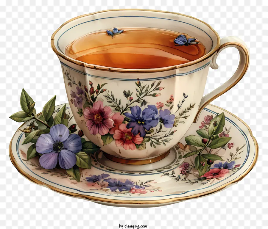 чашка чая，фарфоровые чашки PNG