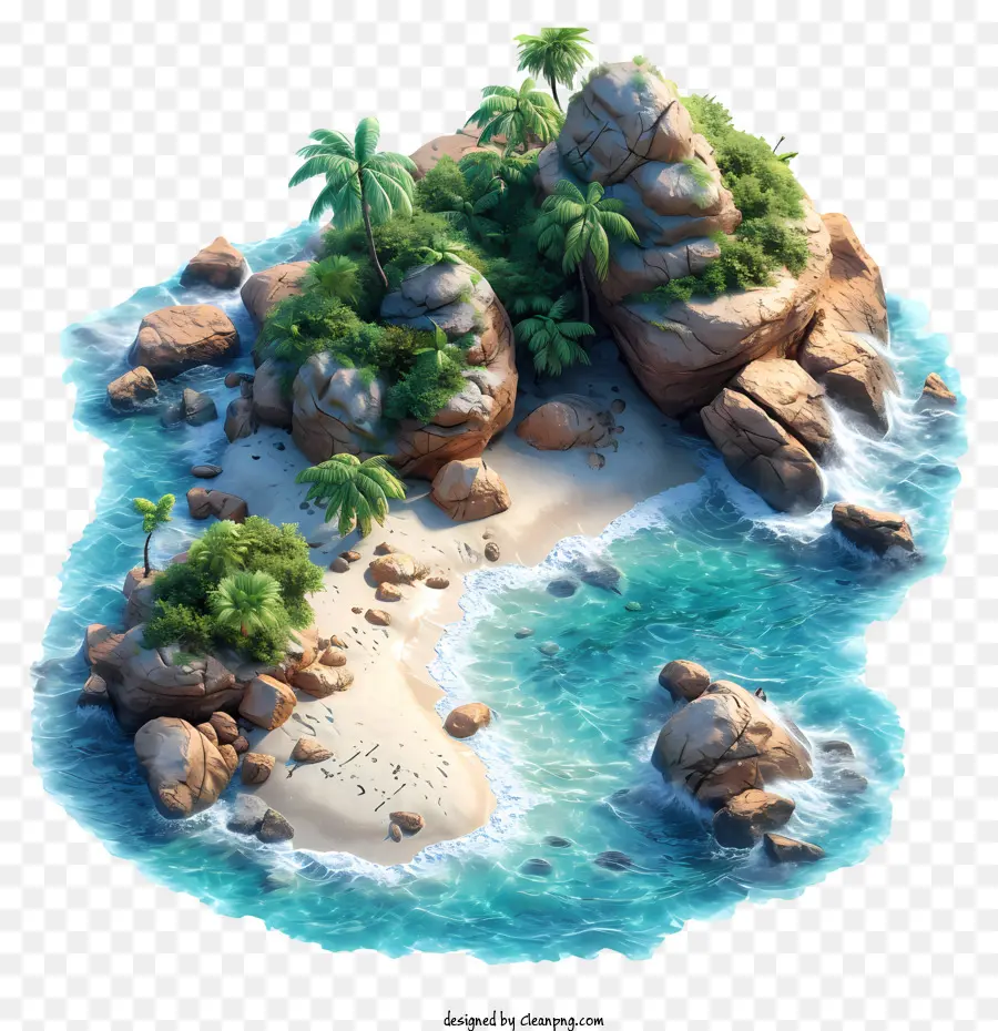остров пляж，Island PNG