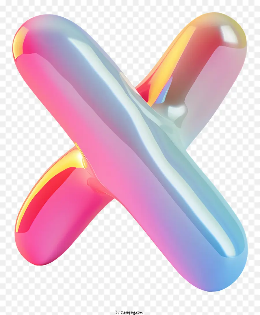 X Символ，разноцветные PNG