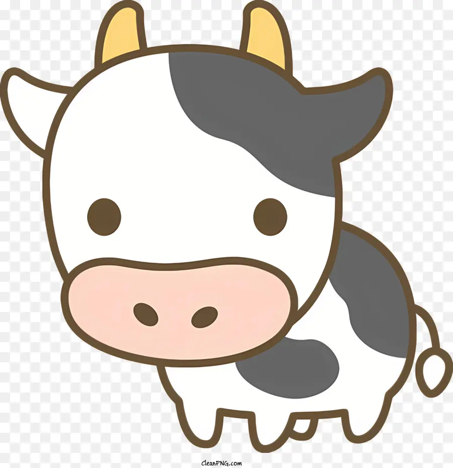 корова，Cartoon Cow PNG