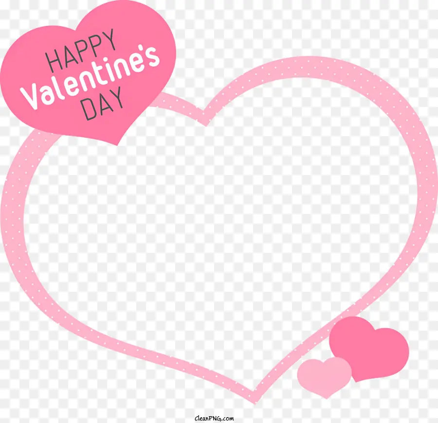 Кадр Дня Святого Валентина，Розовый сердечный рамка PNG