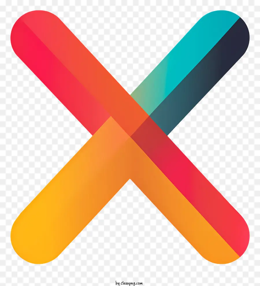 X Символ，дизайн логотипа PNG