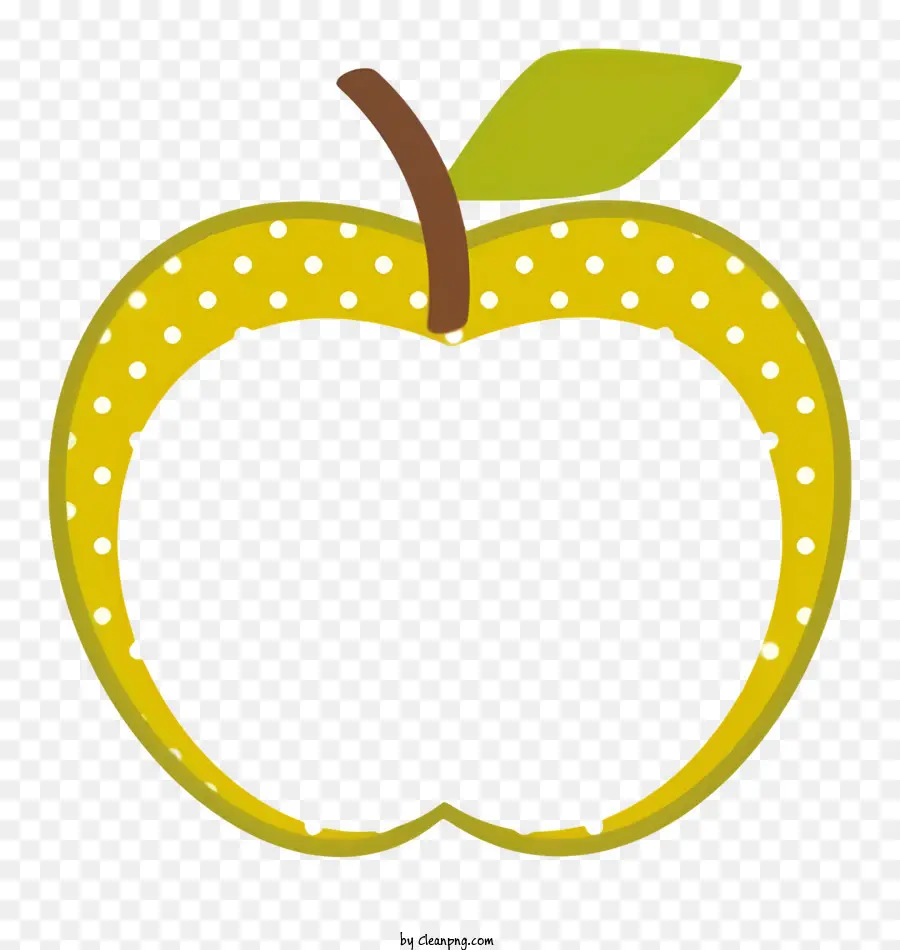пищевая рама，Желтое яблоко PNG