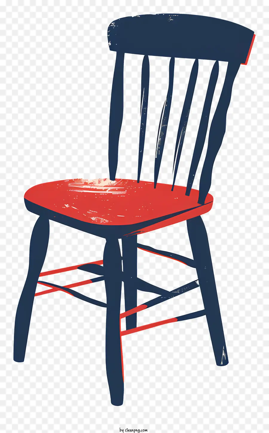 Современное кресло，красный и синий стул PNG